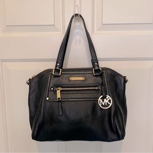 Michael Kors Black Leather Shoulder Bag